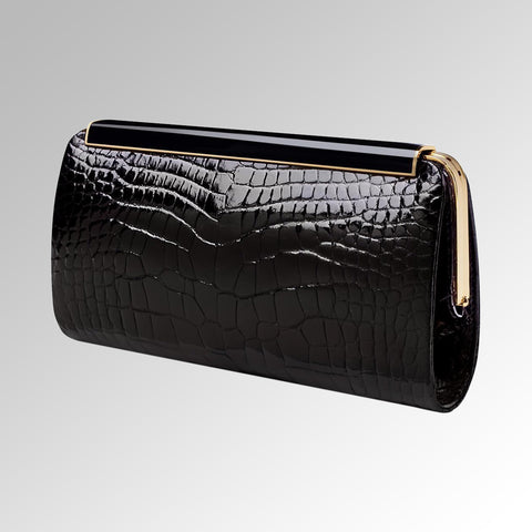 ALLIGATOR KELLY CLUTCH