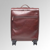 VINTAGE LEATHER 4 WHEELED INTERNATIONAL CARRY ON