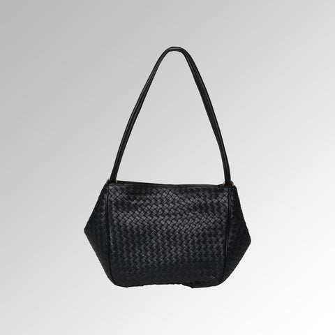 WOVEN NAPPA SHOULDER BAG