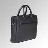 GRAIN LEATHER ZIPPER BRIEF