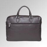 GRAIN LEATHER ZIPPER BRIEF